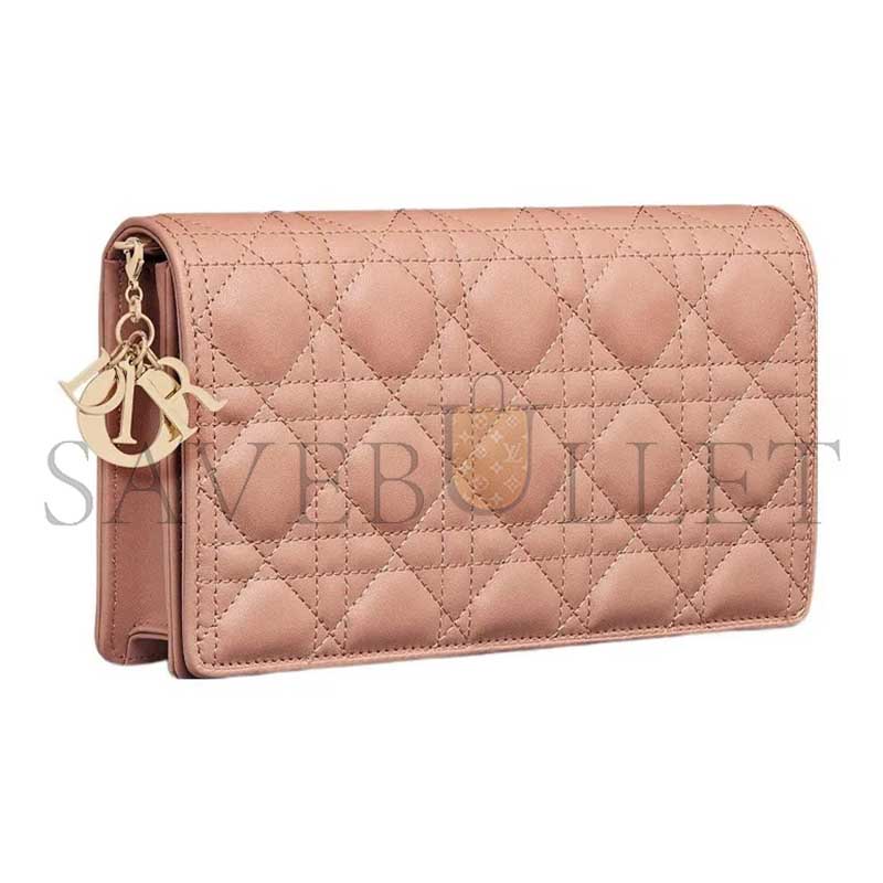 D*or lady D*or pouch with chain s0204onmj-m49p (22*13*5cm)